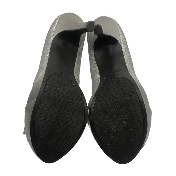 Rampage Silver Sparkle Griselda Platform Stiletto Heels Size 8 1/2 Women’s - Picture 9 of 9